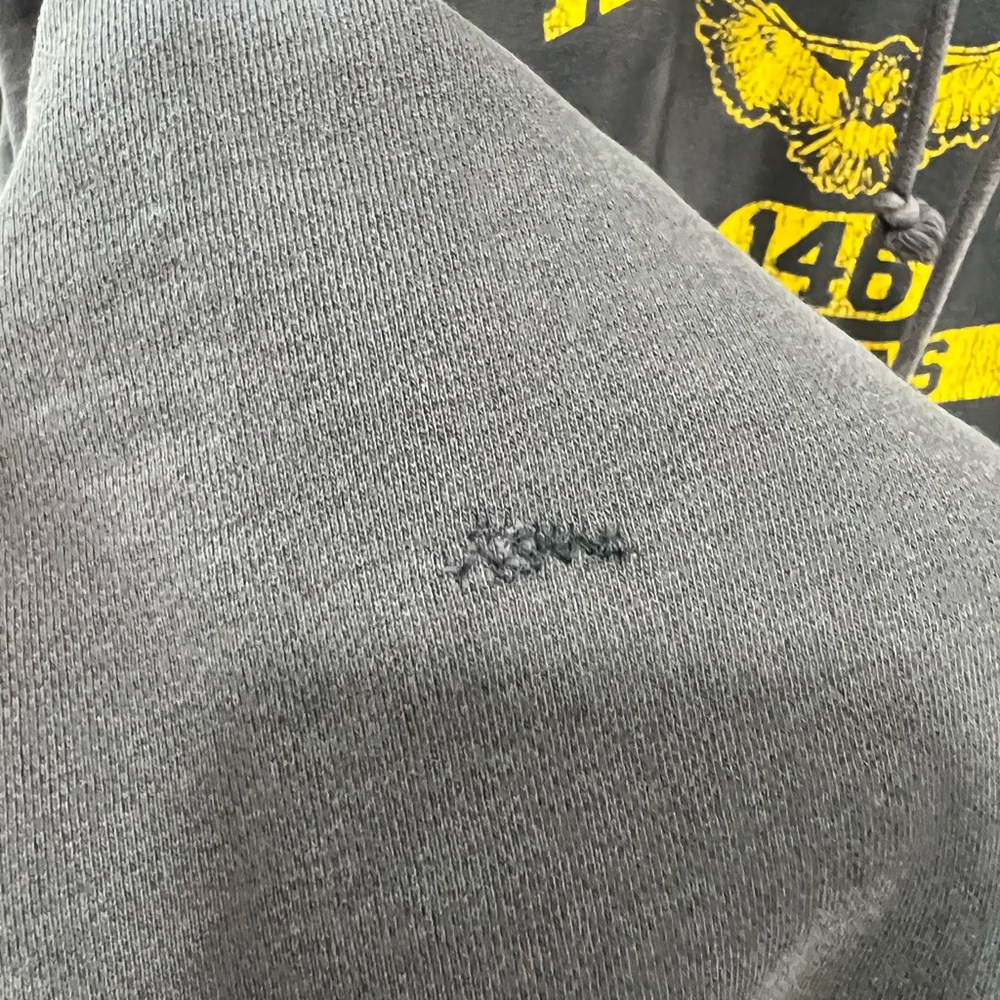 Vintage Abercrombie & Fitch Popover Hoodie M Oversized Y2K Archive Graphic - Picture 8 of 13